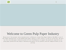 Tablet Screenshot of greenpulppaper.com